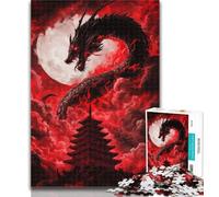 1000 Piece Jigsaw Lightning Tornado Jigsaw Puzzles for Teenagers 1000 Pieces,Staycation Kill Time Enhance Love between Couples 26x38cm