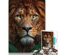 1000 Piece Jigsaw Lion Wearing Headphones Jigsaw Puzzle 1000 Pieces for Adults,Train Your Brain And Hands Birthday Present, Gifts 26x38cm