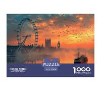 1000 Piece Jigsaw - London Landscape British Landmarks, for Stress Relief & Fun, for Home Decor, for Women Gifts for Men 52x38cm/1000pcs