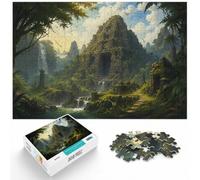 1000 Piece Jigsaw, Lost Ancient Temple, New Year Gift, 1000pcs (70x50cm) | For relaxed weekends, this adult jigsaw puzzle with 1000 pieces is suited to quiet evenings and weekend relaxation.