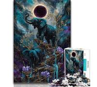 1000 Piece Jigsaw Magic Elephant Jigsaws Puzzles 1000 Pieces for Teenagers Gifts,Educational Games Home Decoration Deal As Gifts for The Whole Family 26x38cm