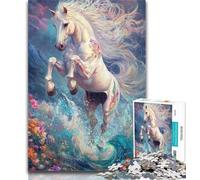 1000 Piece Jigsaw Magic Horse Jigsaw Puzzles 1000 Pieces for Adults Teens,Toys Educational Games Stress Relieving Artists Collection, Fine Art 26x38cm