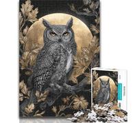 1000 Piece Jigsaw Magic Owl Jigsaw Puzzles 1000 Pieces for Adults Teens,Toy Intellectual Game Artists Collection, Fine Art 26x38cm