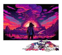 1000 Piece Jigsaw Man on The Mountain Puzzles for Adults Brain Teaser Game, Interactive Family Game, Suitable for Ages 14+ 50x75CM/19.68x29.52inch
