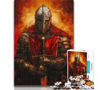 1000 Piece Jigsaw Medieval Knight Warrior Painting Adult Jigsaw Puzzles 1000,Toys Educational Games Stress Relieving Wishlist with Santa Claus 50x75cm