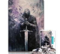 1000 Piece Jigsaw Medieval Knights 1000 Piece Jigsaw Puzzles for Teenagers Gifts,Enhance Love between Couples for Age 14 26x38cm