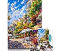 1000 Piece Jigsaw Mediterranean Urban Scenery Adult Jigsaws 1000 Piece,Wall Decoration Unique Birthday And Xmas Gifts Suitable for And 14 26x38cm