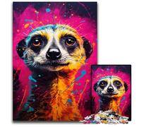 1000 Piece Jigsaw Meerkat Colorful Impossible Jigsaw Puzzles for Adults for Home Decor & Holiday Fun 1000 PCS(75x50cm)