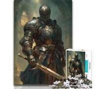 1000 Piece Jigsaw Mighty Medieval Knight 1000 Piece Jigsaw Puzzles for Adults Gifts,gifts for Friends And Family for for Age 14 75x50cm