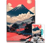 1000 Piece Jigsaw Mount Fuji Adult Puzzles 1000 Pieces,Toys Educational Games Stress Relieving Enhance Love between Couples 26x38cm