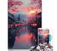 1000 Piece Jigsaw Mount Fuji, Japan Jigsaw Puzzles for Teenagers 1000,Wall Decoration Unique Birthday And Xmas Gifts Suitable for And 14 (50x75cm)