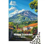 1000 Piece Jigsaw, Mount Vesuvius Italy, Festive Gift, 70x50cm/1000pcs
