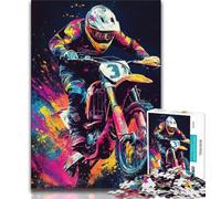1000 Piece Jigsaw Mountain Biking 1000 Pieces Jigsaw Puzzle for Adults& Teens,Classic Educational Games Beautiful Decoration (26x38cm)