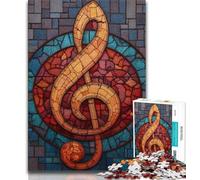 1000 Piece Jigsaw Musical Symbols Jigsaw Puzzles 1000 Pieces for Adults Teens,Decompressing Intellectual Educational Toy Secret Santa Gifts (50x75cm)