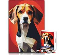 1000 Piece Jigsaw My Dog Beagle Relaxing Way to Fill Spare Time Consistent Precise Cutting Play Toy Size 50x75cm