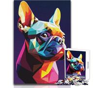 1000 Piece Jigsaw My Dog French Bulldog Relaxing Way to Fill Spare Time Consistent Precise Cutting Play Toy Size 38x26cm