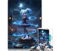 1000 Piece Jigsaw Mysterious Elf Girl Puzzles for Adults And Teenagers,Stress Reliever Difficult Challenge Enhance Love between Couples 50x75cm