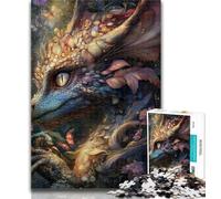 1000 Piece Jigsaw Mysterious Flying Dragon Jigsaw Puzzles for Adults 1000,Educational Games Home Decoration Artists Collection, Fine Art 50x75cm