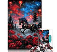 1000 Piece Jigsaw Mysterious Unicorn 1000 Pieces Jigsaw Puzzle For Adults Teens,Toy Intellectual Game Artists Collection, Fine Art 50x75cm