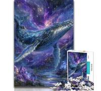 1000 Piece Jigsaw Mysterious Whale Adult Jigsaws 1000 Piece,Toys Educational Games Stress Relieving Artists Collection, Fine Art 50x75cm