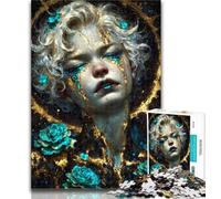 1000 Piece Jigsaw Mystical Nature Spirit Jigsaw Puzzles for Teenagers,Stress Reliever Difficult Challenge Enhance Love between Couples 50x75cm