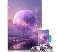 1000 Piece Jigsaw Neon Purple Planet Jigsaw Puzzles for Adults 1000 Piece,Perfect for Game Nights, Colorful Toy for Home Gift 26x38cm