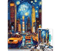 1000 Piece Jigsaw New York Cityscape Jigsaw Puzzles for Teenagers 1000 Pieces,Challenging Game And Family Play Secret Santa Gifts 26x38cm