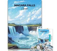 1000 Piece Jigsaw Niagara Falls Canada Jigsaw Puzzles for Adults,is Ideal As A Gift for The Whole Family Suitable for And 14 75x50cm