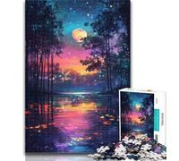 1000 Piece Jigsaw Night View 1000 Pieces Jigsaw Puzzle For Adults Teens,Parent-child Interaction for Age 14 Years Up 26x38cm