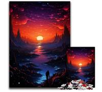 1000 Piece Jigsaw Night View Under The Starry Sky Puzzles for Adults Ideal for Teenagers & Collectors Travel Gift Family Activity 1000 PCS(38x26cm)