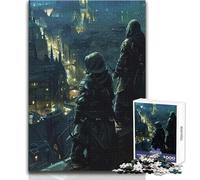 1000 Piece Jigsaw Nightwatch Over City Relaxing Leisure Time Activity Precision Cut Smooth Edge Play Toy Size 38x26cm
