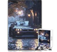 1000 Piece Jigsaw Nissan Skyline GTR R Dark Relaxing Way to Fill Spare Time Consistent Precise Cutting Play Toy Size 50x75cm