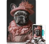 1000 Piece Jigsaw Noble Pug Adult Jigsaws 1000 Piece,Toys Educational Games Stress Relieving Artists Collection, Fine Art (50x75cm)