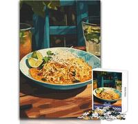 1000 Piece Jigsaw Noodles with Lime And Herbs Relaxing Way to Fill Spare Time Consistent Precise Cutting Play Toy Size 50x75cm