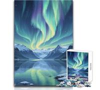 1000 Piece Jigsaw Nordic Night Glow Relaxing Way to Fill Spare Time Consistent Precise Cutting Play Toy Size 38x26cm