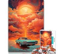 1000 Piece Jigsaw Painting of Cool Car Jigsaws Puzzles 1000 Pieces for Teenagers Gifts,Educational Games Home Decoration Deal As Gifts for The Whole Family 50x75cm
