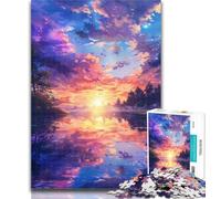 1000 Piece Jigsaw Painting Serene Sky 1000 Piece Jigsaw Puzzles,Learning Educational Toys Family Games Birthday Present, Gifts 50x75cm