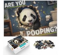 1000 Piece Jigsaw, Panda Are You Pooping, 1000pcs (52x38cm) | For winter days with time to puzzle: Adult jigsaw puzzle with 1000 pieces makes a thoughtful puzzle gift for adults.
