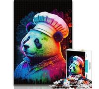 1000 Piece Jigsaw Panda Cooks Jigsaw Puzzles 1000 Pieces for Adults Teens,Diy Modern Wall Art Unique Gift Home Decor 50x75cm