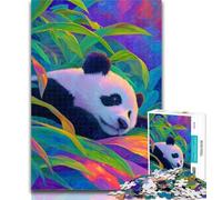 1000 Piece Jigsaw Panda in The Bamboo Forest Jigsaw Puzzles for Adults,Artistic Wall Decor & Birthday Gift Idea for Friends, Home Office 26x38cm