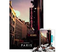 1000 Piece Jigsaw Paris City Road Brain Intelligence Challenge Addictive Toys Educational Games Hand Speed Race Gifts For Birthdays (Size 38x52cm)
