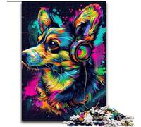 1000 Piece Jigsaw Pembroke Welsh Corgi Dog Difficult Puzzles for Adults size 50x75cm Educational Activity for Cognitive Skills Cognitive Skill Improvement