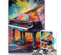 1000 Piece Jigsaw Piano Adult Puzzles 1000 Pieces,Learning Educational Toys Family Games Enhance Love between Couples 75x50cm