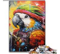 1000 Piece Jigsaw Pirate Parrot Jigsaw Puzzle 1000 Pieces Family Bonding Activity, Unique Gift for Holidays & Birthdays size : 50x75cm