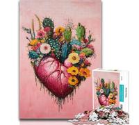 1000 Piece Jigsaw Plant Heart Adult Jigsaws 1000 Pieces Difficult,Interesting Stress Reduction Parent-child Interaction 50x75cm