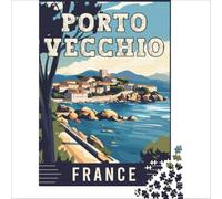 1000 piece jigsaw Porto Vecchio in France | Hand Speed Race unique challenge game Interesting stress reduction 50x75cm