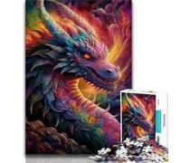 1000 Piece Jigsaw Psychedelic Art Dragon Adult Jigsaw Puzzles 1000 Pieces,Family Game Stress Reliever Difficult Challenge Great Gifts And Toys (50x75cm)