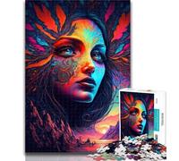 1000 Piece Jigsaw Psychedelic By Nature Jigsaw Puzzles for Teenagers 1000 Pieces,Decompressing Intellectual Educational Toy Birthday Present, Gifts 50x75cm