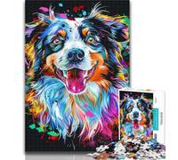 1000 Piece Jigsaw Psychedelic Dog Jigsaw Puzzles for Teenagers 1000 Pieces,Educational Stress Relief Toy Great Gifts And Toys 50x75cm