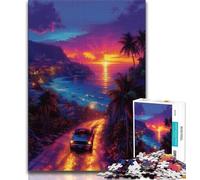 1000 Piece Jigsaw Psychedelic Manga Style Jigsaw Puzzle 1000 Pieces for Teenagers,Educational Toys Is Ideal As A Gift for The Whole Family (26x38cm)